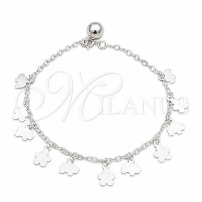 Plateada Plata Esterlina Pulsera, vista principal del producto de Plata 925 por Mayoreo, vista principal del producto