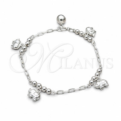 Plateada Plata Esterlina Pulsera, vista principal del producto de Plata 925 por Mayoreo, vista principal del producto