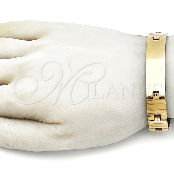 Stainless Steel Bracelet — Solid Bracelet Polished 03. 13 MM Thickness 9 — alternate product view — SKU 157975 | Acero Inoxidable brazalete — sólido Bracelet pulido 03. 13 MM Thickness 9 — SKU 157975