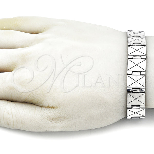 Stainless Steel Bracelet — Solid Bracelet Polished 03. 14 MM Thickness 9 — alternate product view — SKU 157979 | Acero Inoxidable brazalete — sólido Bracelet pulido 03. 14 MM Thickness 9 — SKU 157979