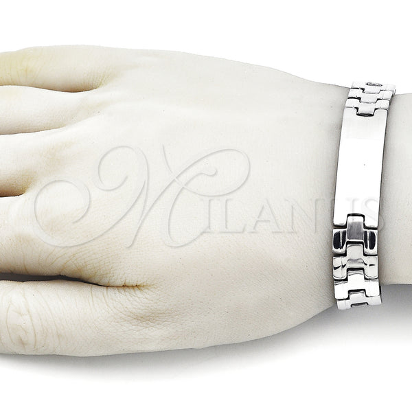 Stainless Steel Bracelet — Solid Bracelet Polished 03. 13 MM Thickness 9 — alternate product view — SKU 157981 | Acero Inoxidable brazalete — sólido Bracelet pulido 03. 13 MM Thickness 9 — SKU 157981