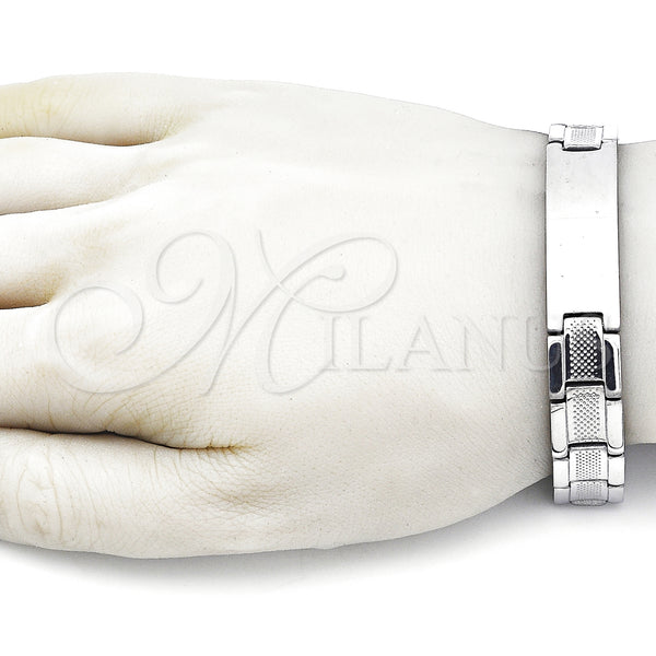 Stainless Steel Bracelet — Solid Bracelet Polished 03. 13 MM Thickness 8 — alternate product view — SKU 157982 | Acero Inoxidable brazalete — sólido Bracelet pulido 03. 13 MM Thickness 8 — SKU 157982