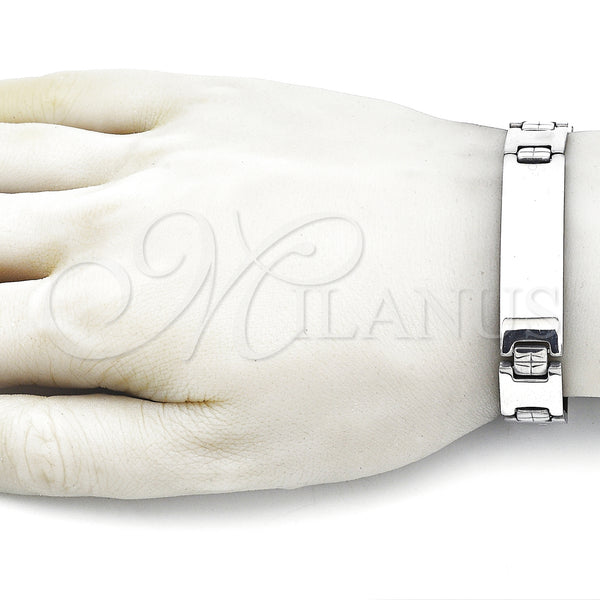 Stainless Steel Bracelet — Solid Bracelet Polished 03. 13 MM Thickness 9 — alternate product view — SKU 157983 | Acero Inoxidable brazalete — sólido Bracelet pulido 03. 13 MM Thickness 9 — SKU 157983