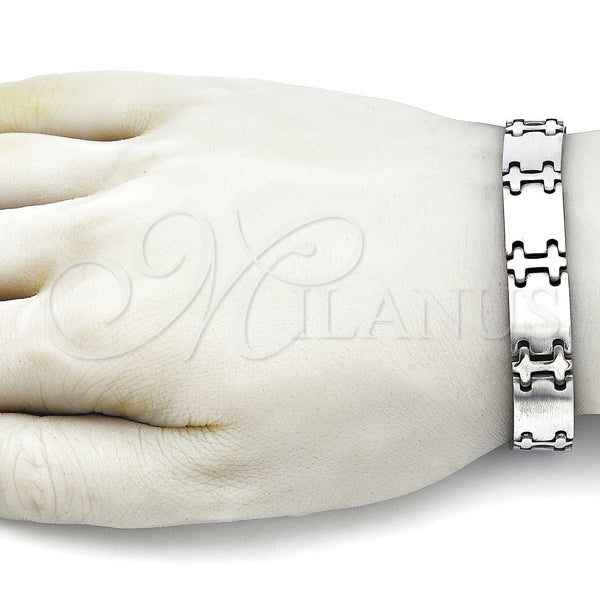 Stainless Steel Bracelet — Solid Bracelet Polished 03. 12 MM Thickness 8 — alternate product view — SKU 157984 | Acero Inoxidable brazalete — sólido Bracelet pulido 03. 12 MM Thickness 8 — SKU 157984