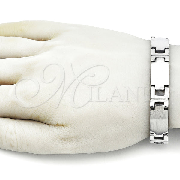 Stainless Steel Bracelet — Solid Bracelet Polished 03. 12 MM Thickness 8 — alternate product view — SKU 157986 | Acero Inoxidable brazalete — sólido Bracelet pulido 03. 12 MM Thickness 8 — SKU 157986