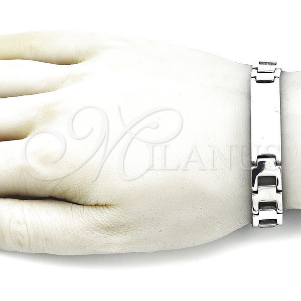 Stainless Steel Bracelet — Solid Bracelet Polished 03. 12 MM Thickness 8 — alternate product view — SKU 157991 | Acero Inoxidable brazalete — sólido Bracelet pulido 03. 12 MM Thickness 8 — SKU 157991
