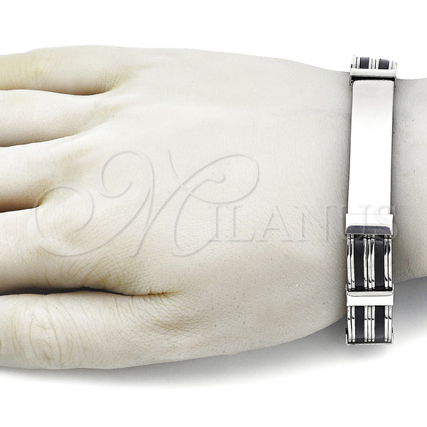 Stainless Steel Bracelet — Solid Bracelet Polished 03. 13 MM Thickness 9 — alternate product view — SKU 157993 | Acero Inoxidable brazalete — sólido Bracelet pulido 03. 13 MM Thickness 9 — SKU 157993