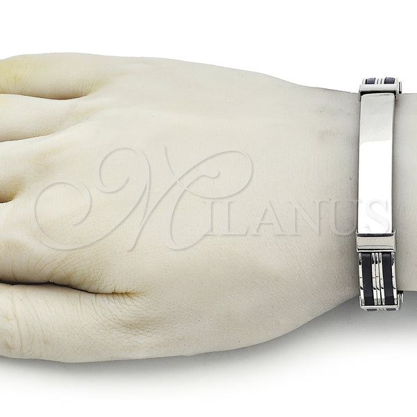 Stainless Steel Bracelet — Solid Bracelet Polished 03. 11 MM Thickness 9 — alternate product view — SKU 157995 | Acero Inoxidable brazalete — sólido Bracelet pulido 03. 11 MM Thickness 9 — SKU 157995