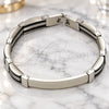 Stainless Steel Solid Bracelet, Polished, Steel Finish, 03.114.0397.09 (11 MM Thickness, 9 Inches Length)