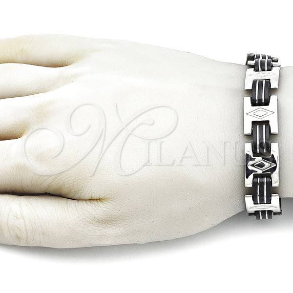 Stainless Steel Bracelet — Solid Bracelet Polished 03. 14 MM Thickness 9 — alternate product view — SKU 157998 | Acero Inoxidable brazalete — sólido Bracelet pulido 03. 14 MM Thickness 9 — SKU 157998