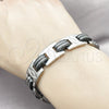 Stainless Steel Solid Bracelet, Polished, Steel Finish, 03.114.0400.08 (14 MM Thickness, 9 Inches Length)