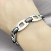 Stainless Steel Solid Bracelet, Polished, Steel Finish, 03.114.0401.09 (16 MM Thickness, 9 Inches Length)