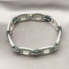 Stainless Steel Solid Bracelet, Polished, Steel Finish, 03.114.0401.09 (16 MM Thickness, 9 Inches Length)
