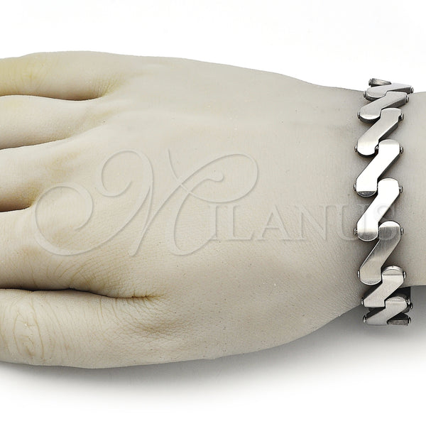 Stainless Steel Bracelet — Solid Bracelet Polished 03. 14 MM Thickness 9 — alternate product view — SKU 158004 | Acero Inoxidable brazalete — sólido Bracelet pulido 03. 14 MM Thickness 9 — SKU 158004