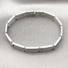 Stainless Steel Solid Bracelet, Polished, Steel Finish, 03.114.0410.08 (09 MM Thickness, 9 Inches Length)
