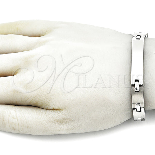 Stainless Steel Bracelet — Solid Bracelet Polished 03. 09 MM Thickness 9 — alternate product view — SKU 158009 | Acero Inoxidable brazalete — sólido Bracelet pulido 03. 09 MM Thickness 9 — SKU 158009