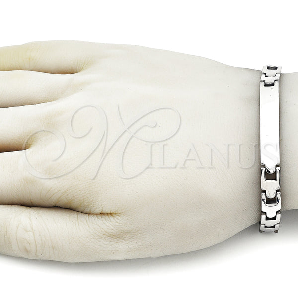 Stainless Steel Bracelet — Solid Bracelet Polished 03. 08 MM Thickness 8 — alternate product view — SKU 158011 | Acero Inoxidable brazalete — sólido Bracelet pulido 03. 08 MM Thickness 8 — SKU 158011