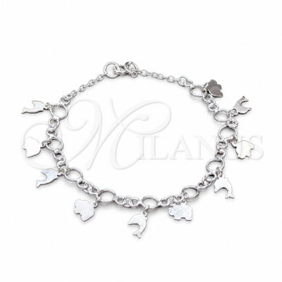 Plateada Plata Esterlina Pulsera, vista principal del producto de Plata 925 por Mayoreo, vista principal del producto