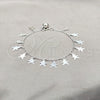 Sterling Silver Charm Bracelet, Teddy Bear Design, Polished, Silver Finish, 03.409.0112.08 (01 MM Thickness, 8 Inches Length)