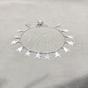 Sterling Silver Charm Bracelet, Teddy Bear Design, Polished, Silver Finish, 03.409.0112.08 (01 MM Thickness, 8 Inches Length)