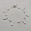 Sterling Silver Charm Bracelet, Grape and Ball Design, Polished, Silver Finish, 03.409.0113.08 (01 MM Thickness, 8 Inches Length)
