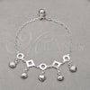 Sterling Silver Bracelet — Charm Bracelet Shell and Heart Design Polished 03. — alternate product view — SKU 158023 | Plata 925 brazalete — Charm Bracelet Shell and corazón diseño pulido 03. — SKU 158023