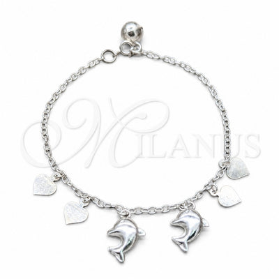Plateada Plata Esterlina Pulsera, vista principal del producto de Plata 925 por Mayoreo, vista principal del producto