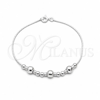 Plateada Plata Esterlina Pulsera, vista principal del producto de Plata 925 por Mayoreo, vista principal del producto