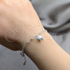 Sterling Silver Charm Bracelet, Elephant Design, Polished, Silver Finish, 03.409.0135.07 (01 MM Thickness, 7 Inches Length)