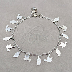 Sterling Silver Bracelet — Fancy Bracelet Bird Design Polished 03. 01 MM — main product view — SKU 158046 | Plata 925 brazalete — elegante Bracelet Bird diseño pulido 03. 01 MM — SKU 158046