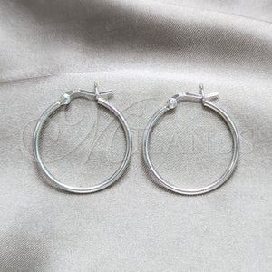 Sterling Silver Hoop Earrings — Small Hoop Polished 02. — main product view — SKU 158062 | Plata 925 aretes de aro — aro pequeño pulido 02. — SKU 158062