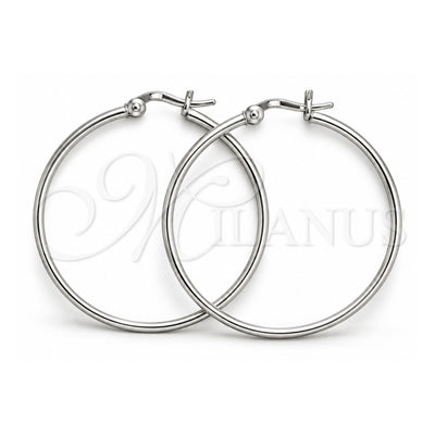 Sterling Silver Small Hoop, Polished, Silver Finish, 02.409.0008.40