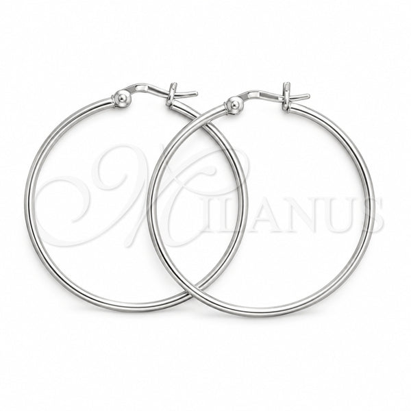 Sterling Silver Small Hoop, Polished, Silver Finish, 02.409.0008.40