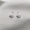Sterling Silver Stud Earring, Love Knot Design, Polished, Silver Finish, 02.409.0026