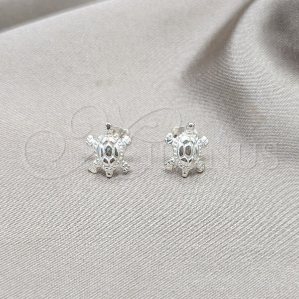 Sterling Silver Ring — Stud Earring Turtle Design Polished 02. — main product view — SKU 158144 | Plata 925 anillo — Stud Earring Turtle diseño pulido 02. — SKU 158144