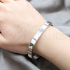 Sterling Silver Individual Bangle, Polished, Silver Finish, 07.409.0016.05 (07 MM Thickness, Size 5 (2.50 Diameter))
