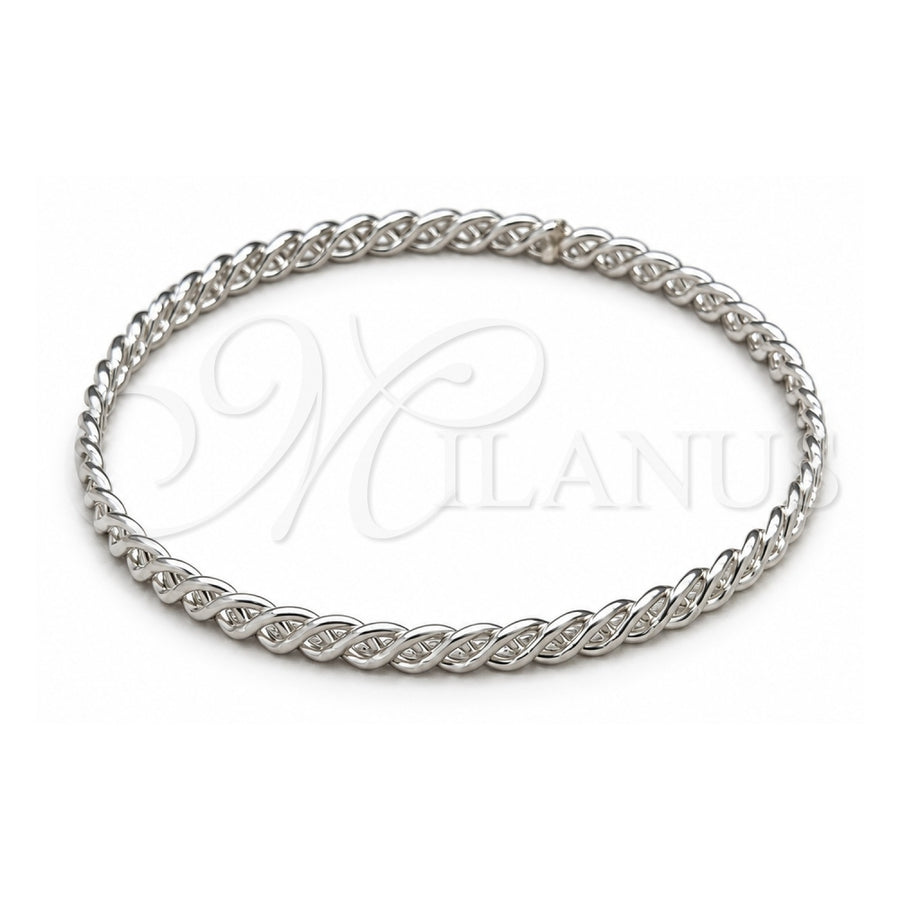 Sterling Silver Individual Bangle, Polished, Silver Finish, 07.409.0019.06 (06 MM Thickness, Size 6 (2.75 Diameter))