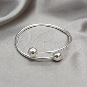Sterling Silver Jewelry — Individual Bangle Ball Design Polished 07. 04 MM — main product view — SKU 158154 | Plata 925 joyería — Individual Bangle Ball diseño pulido 07. 04 MM — SKU 158154