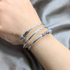 Sterling Silver Individual Bangle, Arrow Design, Polished, Silver Finish, 07.409.0022 (07 MM Thickness, One size fits all)