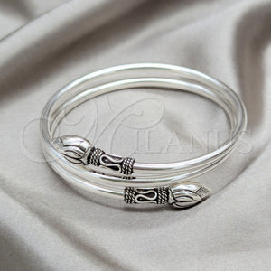 Sterling Silver Jewelry — Individual Bangle Arrow Design Polished 07. 07 MM — main product view — SKU 158156 | Plata 925 joyería — Individual Bangle Arrow diseño pulido 07. 07 MM — SKU 158156