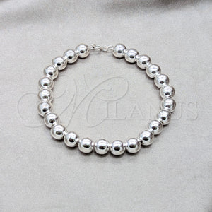 Sterling Silver Bracelet — Fancy Bracelet Ball Design Polished 03. 08 MM — main product view — SKU 158165 | Plata 925 brazalete — elegante Bracelet Ball diseño pulido 03. 08 MM — SKU 158165