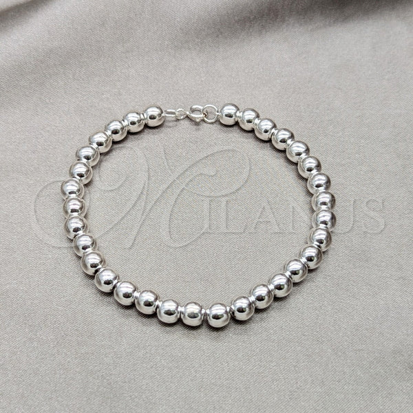 Sterling Silver Bracelet — Fancy Bracelet Ball Design Polished 03. 06 MM — main product view — SKU 158166 | Plata 925 brazalete — elegante Bracelet Ball diseño pulido 03. 06 MM — SKU 158166