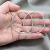 Sterling Silver Large Hoop, Twist Design, Polished, Silver Finish, 02.409.0043.50