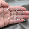 Sterling Silver Medium Hoop, Twist Design, Polished, Silver Finish, 02.409.0044.40