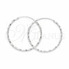 Sterling Silver Medium Hoop, Twist Design, Polished, Silver Finish, 02.409.0044.40
