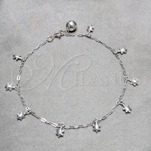 Sterling Silver Anklet — Charm Anklet Turtle Design Polished 03. 03 MM — main product view — SKU 158228 | Plata 925 tobillera — Charm Anklet Turtle diseño pulido 03. 03 MM — SKU 158228