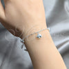Sterling Silver Charm Bracelet, Elephant Design, Polished, Silver Finish, 03.409.0161.07 (03 MM Thickness, 7 Inches Length)