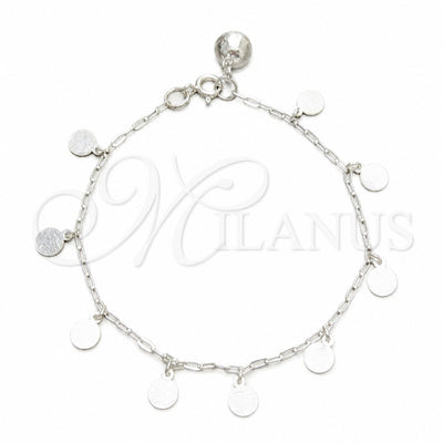 Plateada Plata Esterlina Pulsera, vista principal del producto de Plata 925 por Mayoreo, vista principal del producto