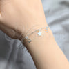 Sterling Silver Charm Bracelet, Star Design, Polished, Silver Finish, 03.409.0163.07 (03 MM Thickness, 7 Inches Length)