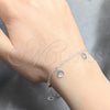 Sterling Silver Bracelet — Charm Bracelet Polished 03. 03 MM Thickness 7 — alternate product view — SKU 158244 | Plata 925 brazalete — Charm Bracelet pulido 03. 03 MM Thickness 7 — SKU 158244